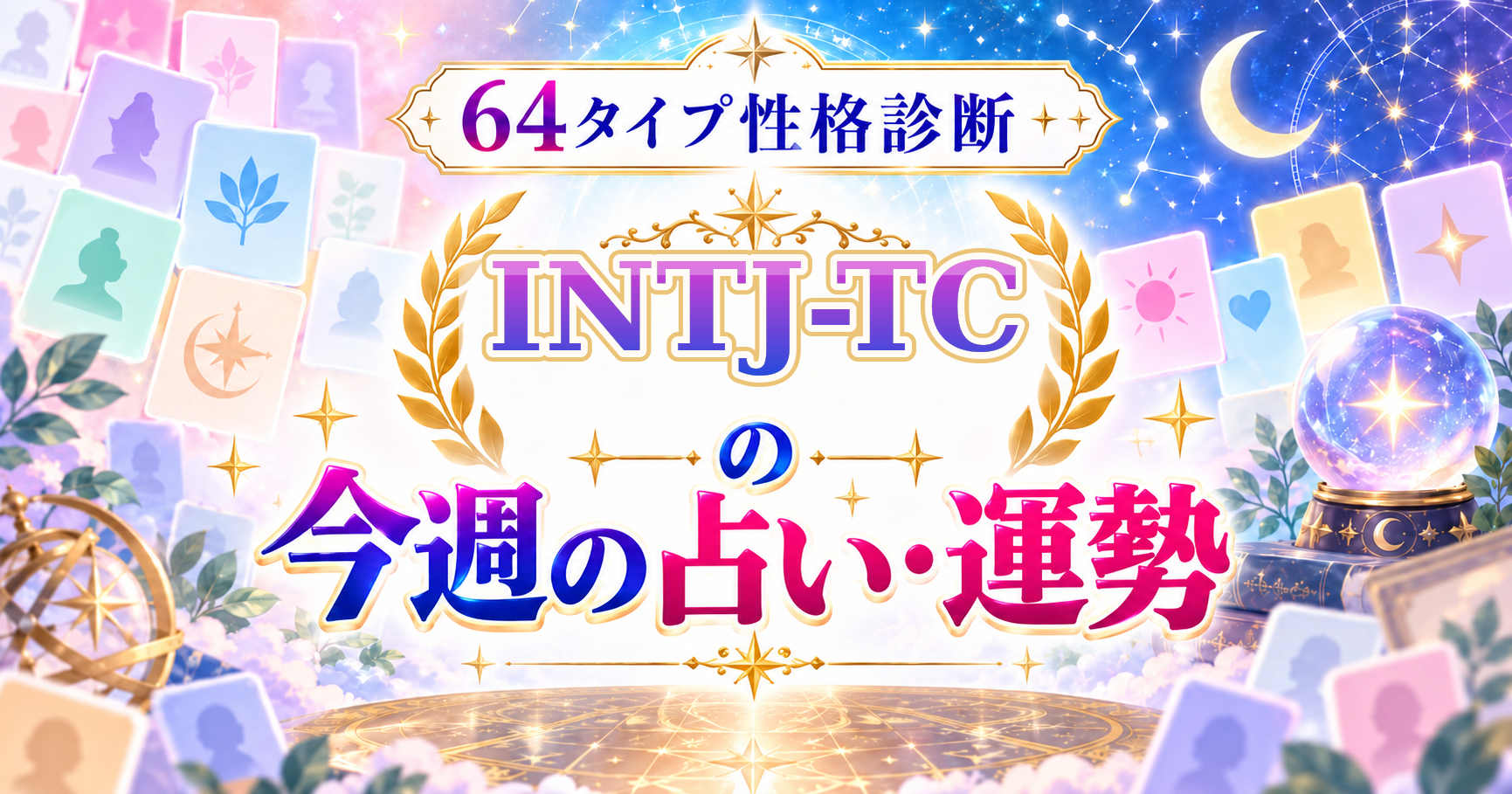 64タイプ性格診断のINTJ-TC（完璧を求める苦悩の戦略家）の今週の占い・運勢を紹介する画像