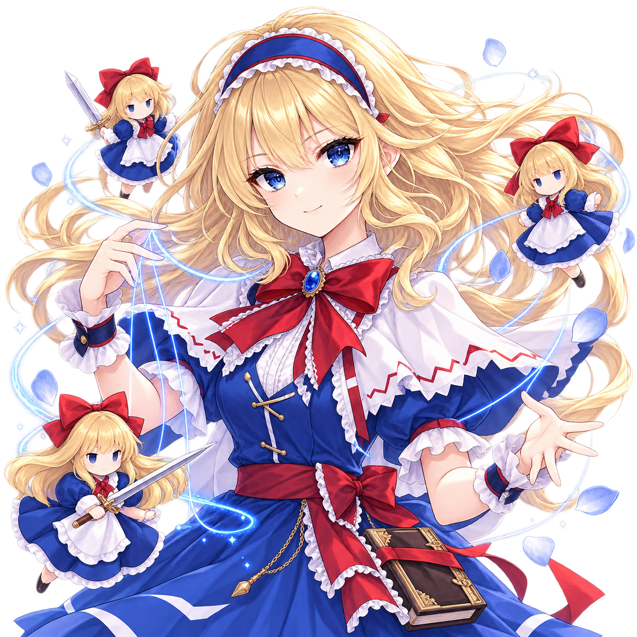 アリス・マーガトロイドをモチーフにした東方キャラ診断のオリジナル二次創作イラスト