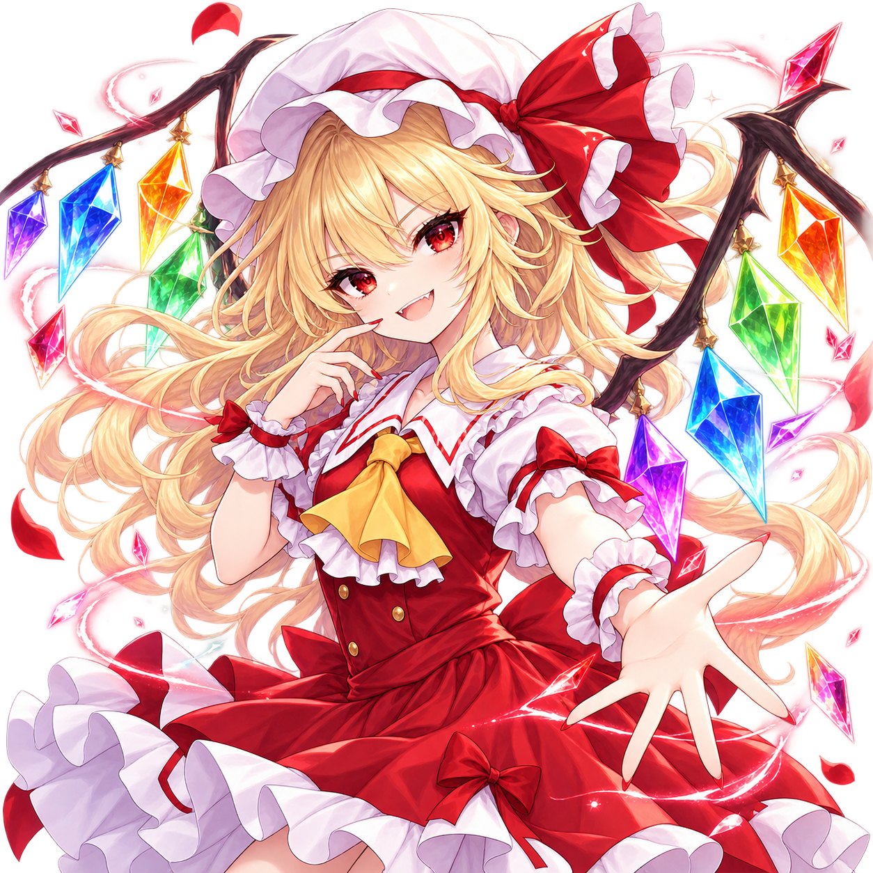 フランドール・スカーレットをモチーフにした東方キャラ診断のオリジナル二次創作イラスト