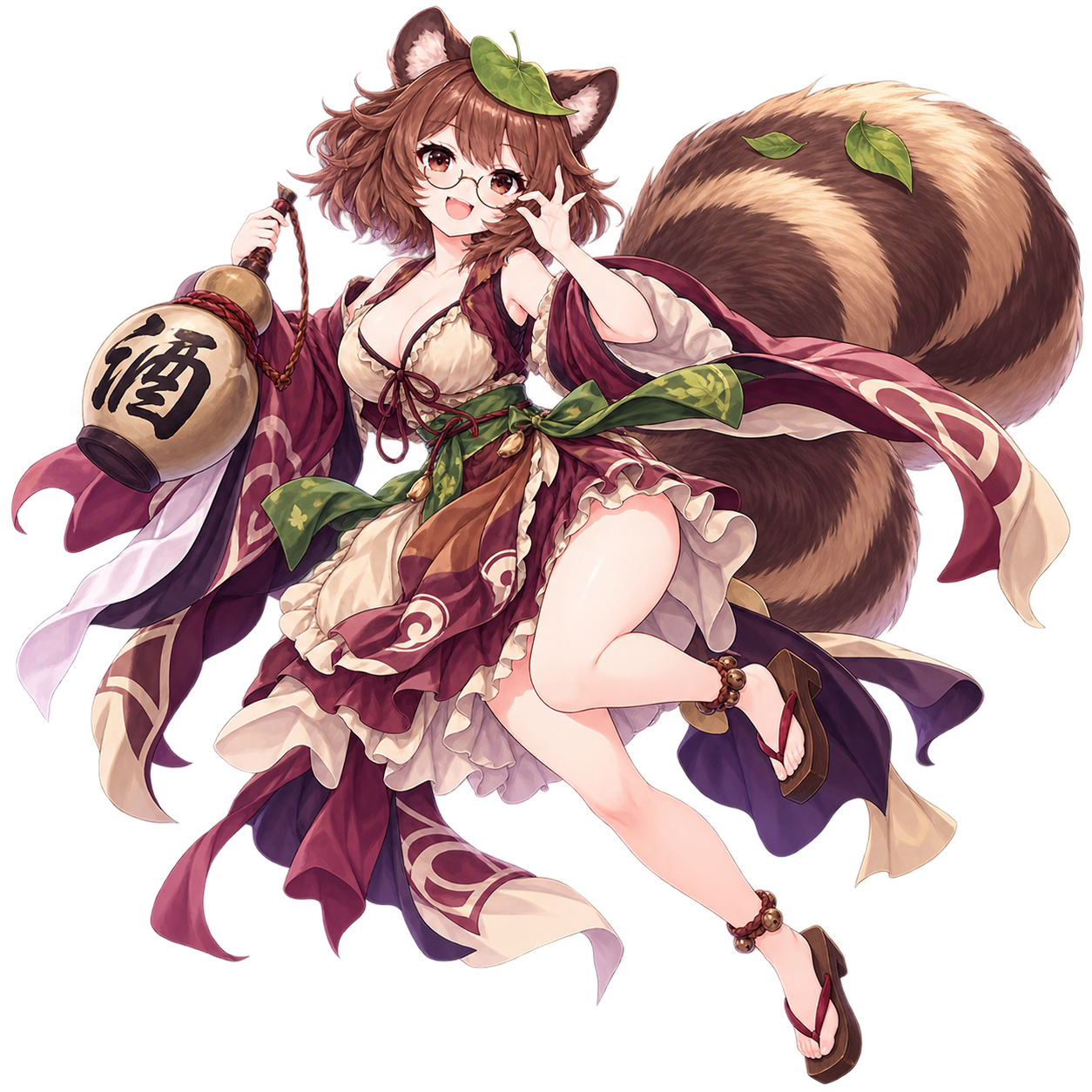 二ッ岩マミゾウをモチーフにした東方キャラ診断のオリジナル二次創作イラスト