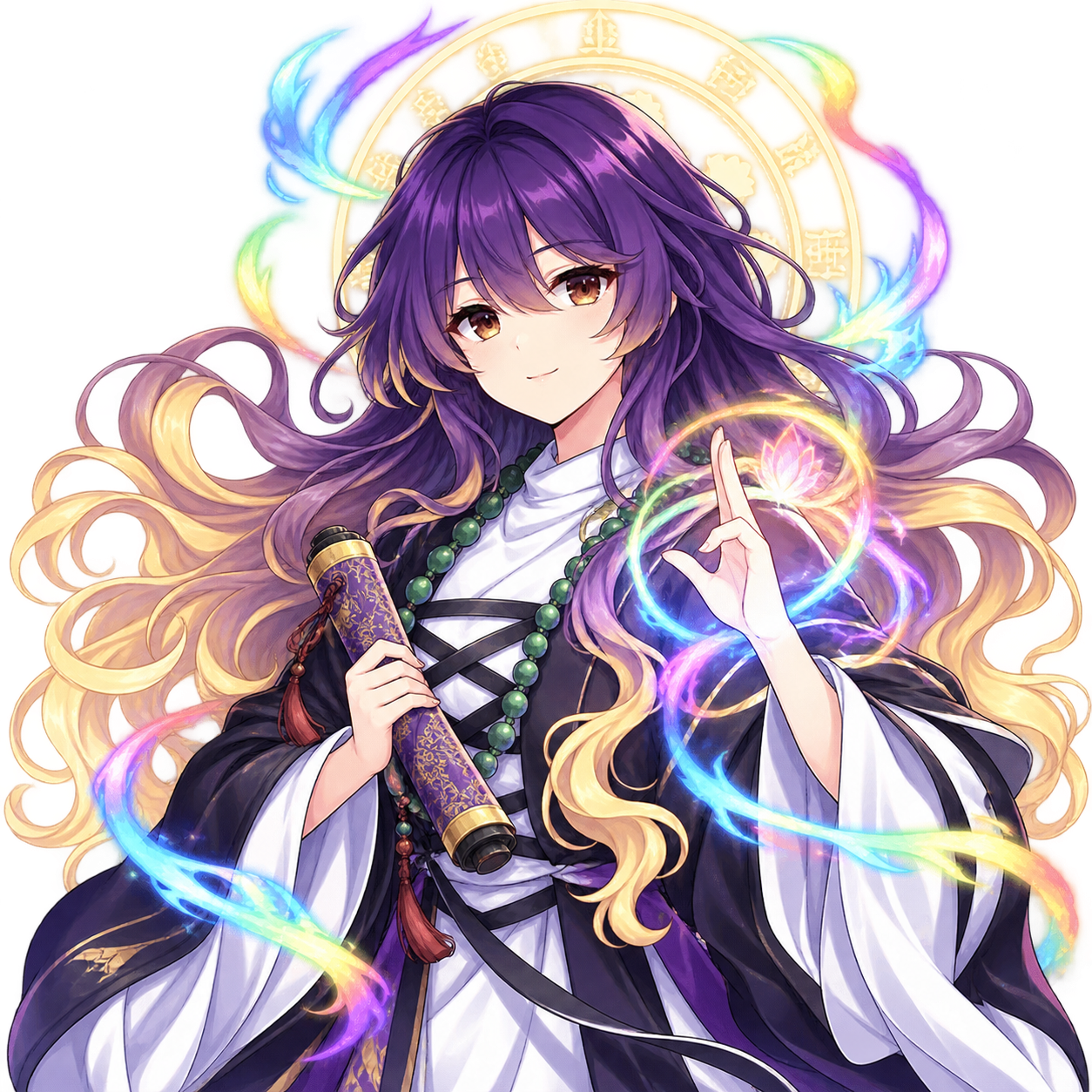 聖白蓮をモチーフにした東方キャラ診断のオリジナル二次創作イラスト