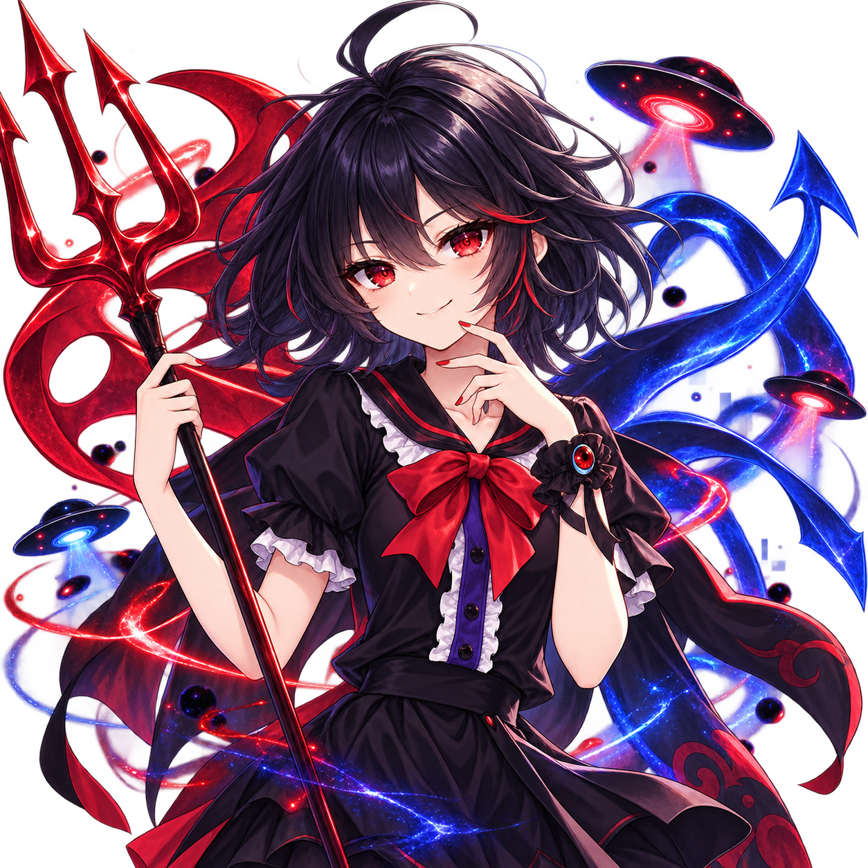 封獣ぬえをモチーフにした東方キャラ診断のオリジナル二次創作イラスト