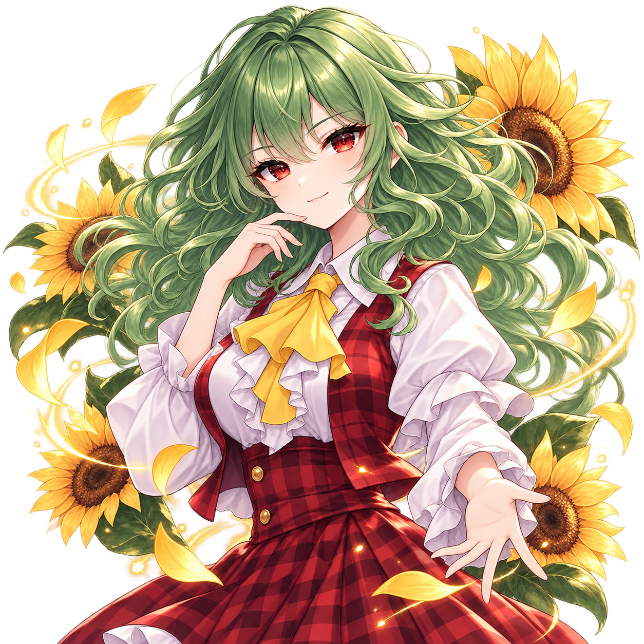 風見幽香をモチーフにした東方キャラ診断のオリジナル二次創作イラスト