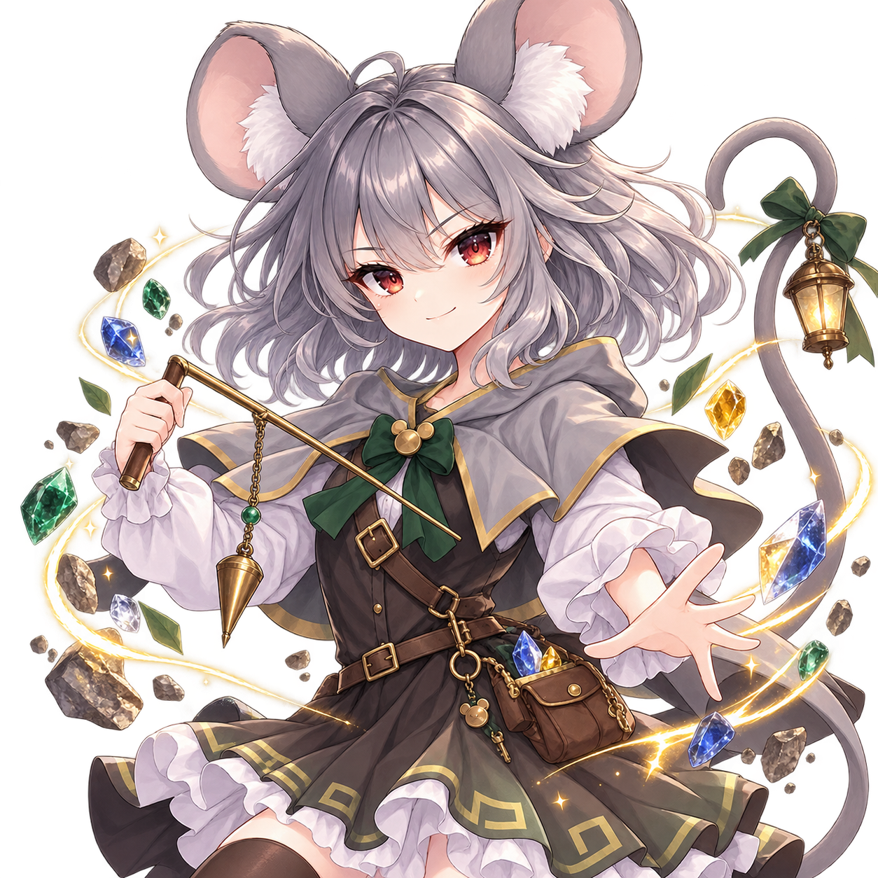 ナズーリンをモチーフにした東方キャラ診断のオリジナル二次創作イラスト