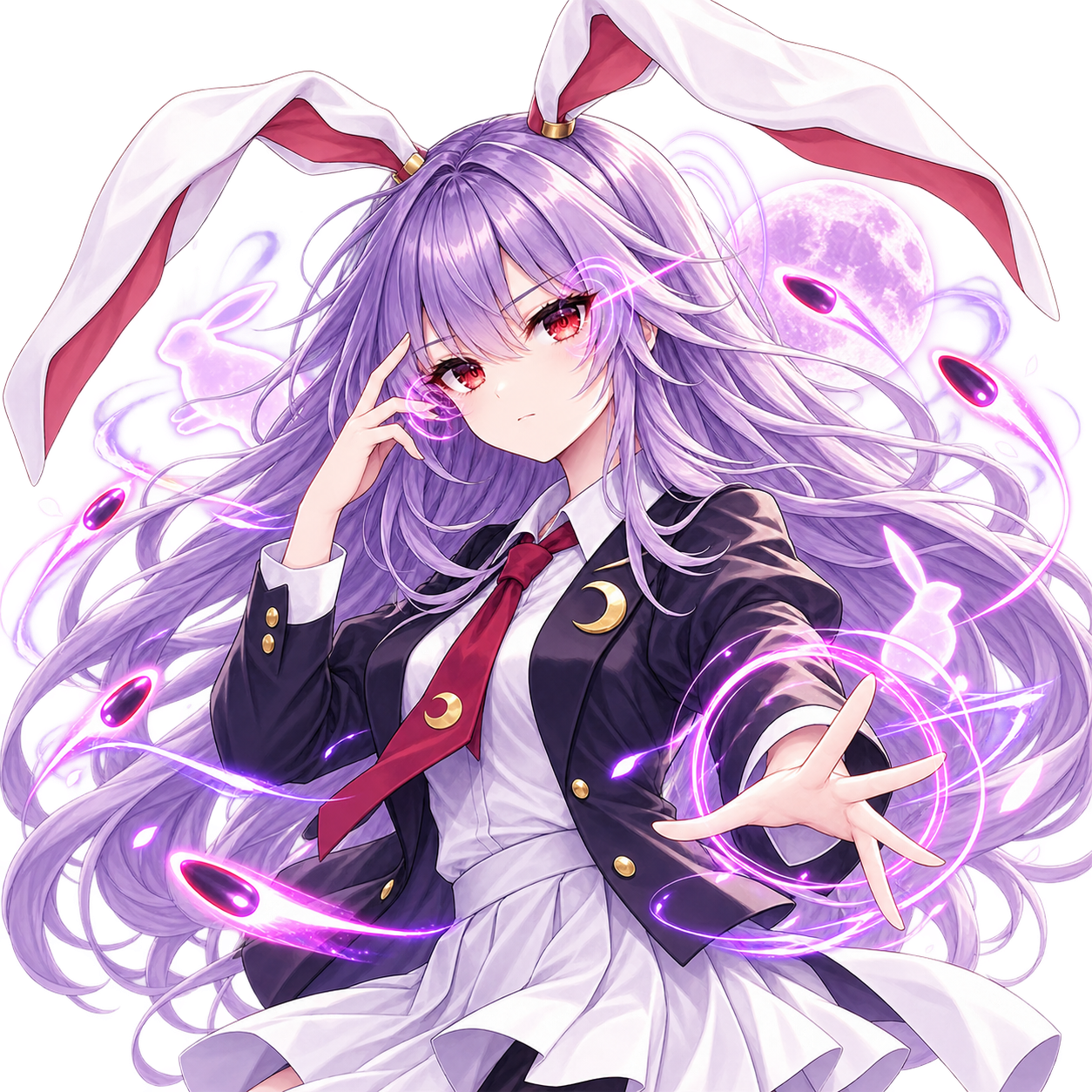 鈴仙・優曇華院・イナバをモチーフにした東方キャラ診断のオリジナル二次創作イラスト