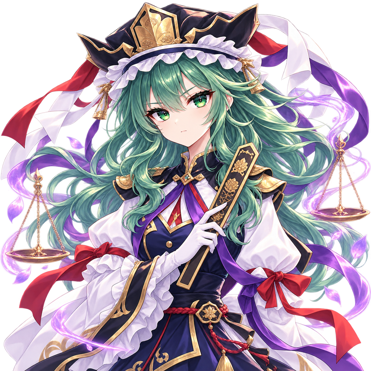 四季映姫・ヤマザナドゥをモチーフにした東方キャラ診断のオリジナル二次創作イラスト